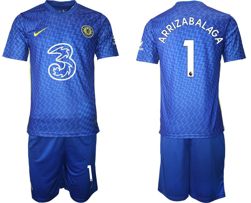 Men 2021-2022 Club Chelsea FC home blue #1 Nike Soccer Jersey->chelsea jersey->Soccer Club Jersey